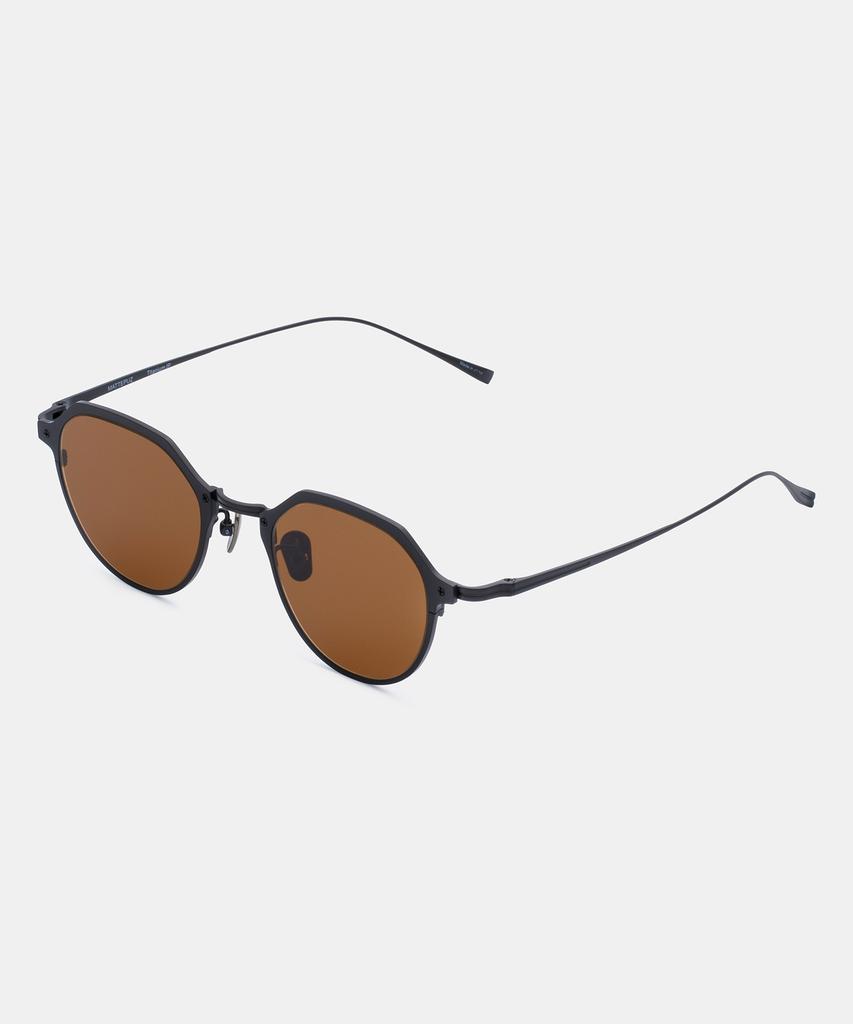 Maeteupeojeu Mp-09 Titanium Brown Sunglass Black