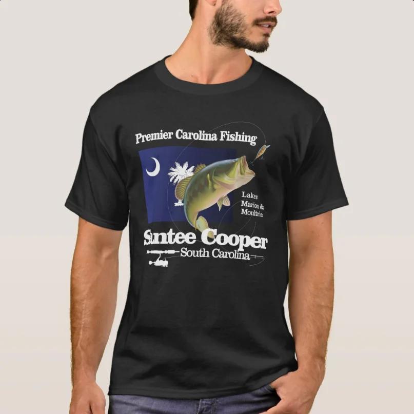 

Lakes Marion, South Carolina Fishing - Premier Angler T-Shirt New 100% Cotton O-Neck Summer Short Sleeve Casual Mens T-shirt ... S разноцветный