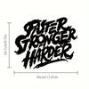 Faster Stronger Harder Metal Wall Art Inspirational Quote for Office Motivational Wall Decor Perfect Gift for Motivation