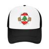 Lebanese Lebanon Flag Mesh Baseball Cap Adult Sport Sun Caps  Hats Adjustable Summer Trucker Hats