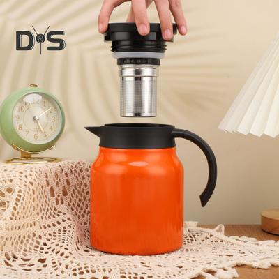 Arbatinis termosas 1000 ml nerūdijančio plieno izoliuota arbatinė su infuzoriumi, nuimamu filtru, V formos snapeliu, kavos puodas, termosinė tara namų virtuvei
