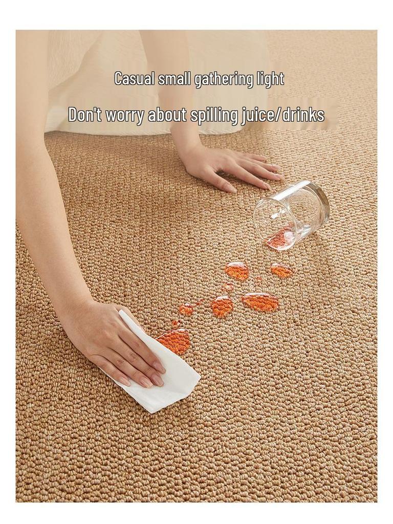 Faux Sisal Entrance Door Mat: Wear-Resistant, Cat-Scratch Proof, Wash-Free, Mixed Color Floor Mat for Living Room or Bedroom