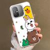 Cartoon Bear Brown Rabbit Soft Phone Case for Xiaomi Redmi 15C 15 14C 13C 12C Poco X5 X6 X7 Pro X3 F8 F7 Ultra M8 13 12 Cover Ba