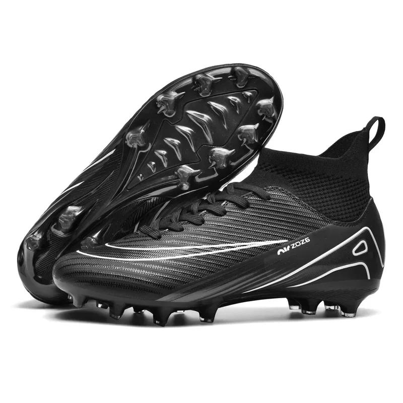 New Men Cleats Soccer Shoes Sport Match Futsal Indoor Training Kids Football Boots High-quality TF/FG Grass Ankle Hot-selling