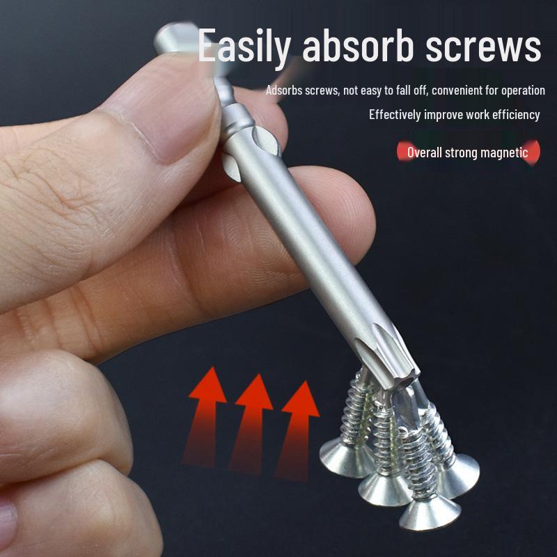 Nigao S2 802 Torx Electric Screwdriver Bit, 6mm Round Shank with Hole