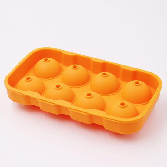 Eisform 8 Zellen Leicht zu lösen Silikon Auslaufsichere Eiswürfelschale für Bar
