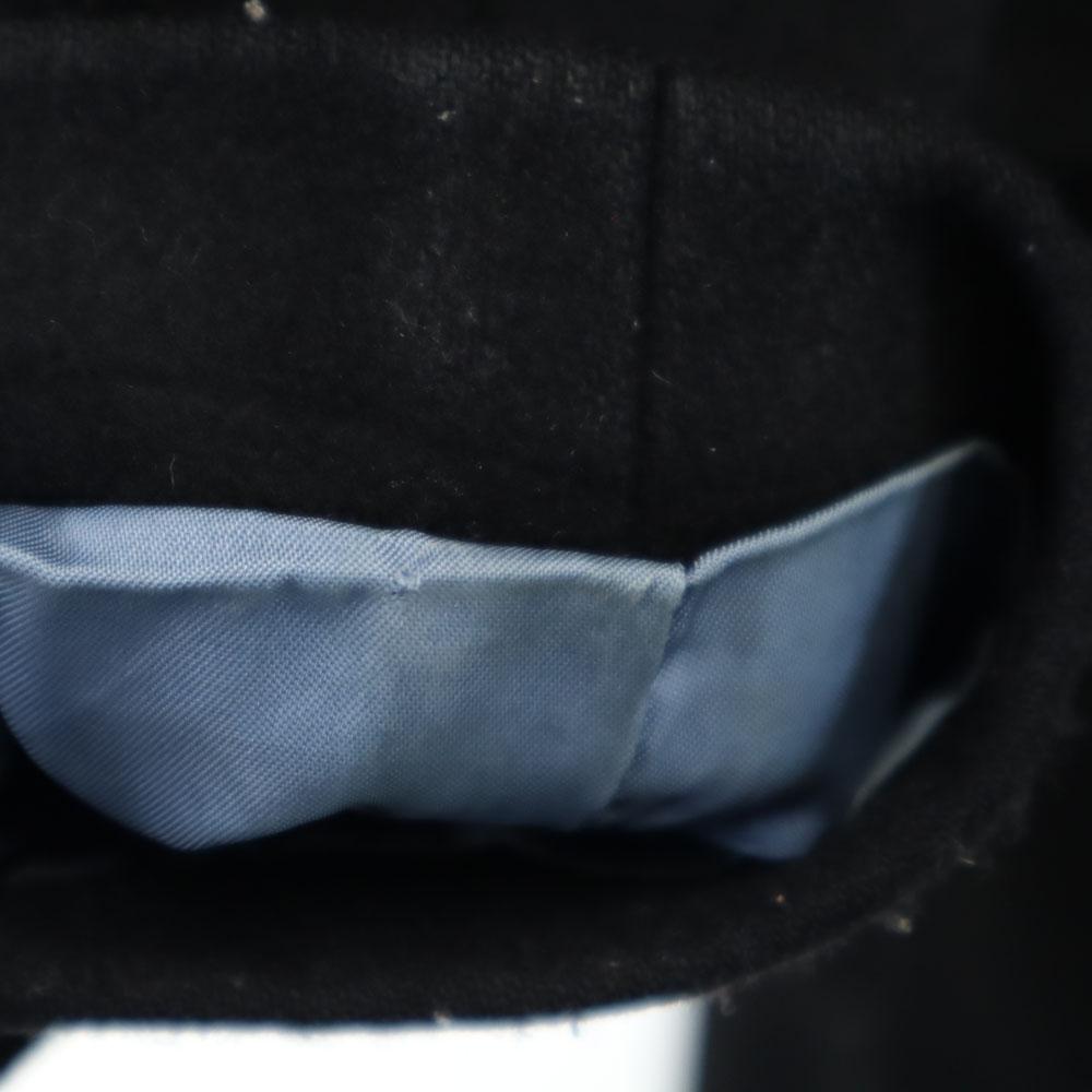 Paul Smith BLACK Flannel Wool Stainless Collar Coat 40 With Padded Liner Women Used