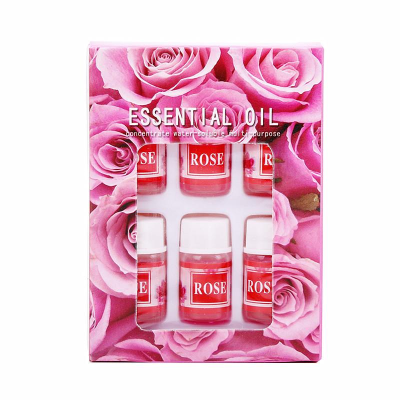 6PCS 3ML Essential Oil for Aromatherapy Diffuser Humidifier Stone Natural Plant Air Freshener Fragrance Lavender Jasmine Perfume