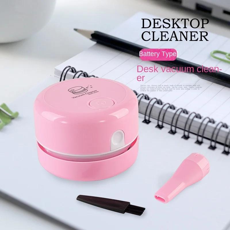 

Mini Portable Desktop Vacuum Cleaner – Silent Office Study Desk Cleaning Expert, Exquisite Gift for Home & Office Use розовый