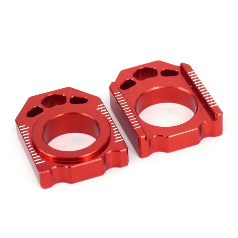 Motorbike CNC Rear Chain Adjuster Axle Blocks For HONDA CR125R CR250R 02-07 CRF250R CRF250X 04-17 CRF450R 02-17 CRF450X CRF450RX