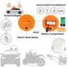LED Emergency Warning Light White Amber Strobe Traffic Hazard Flashing Light for Vehicle Safety Built-in Battery Bottom Magnet