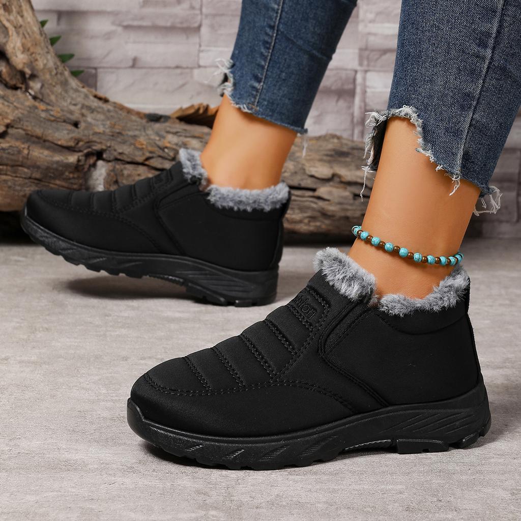 Fashion Winter Women's Snow Boots fashion round toe mid heels Plus Size Couples Sneakers Casual comfortable women's Boots