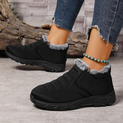 Winter Women's Snow Boots Fashion Round Toe Mid Heels Plus Size Couples Sneakers Casual Comfortable Women's Boots