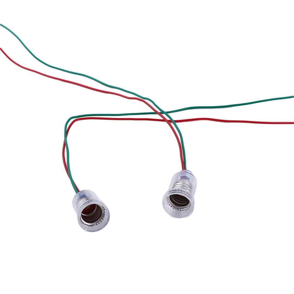 1.5/2.5/3.8/6 V with 20cm Wire Teaching Instrument E10 Lamp Holder Lighting Accessories Light Adapter E10 Lamp Base