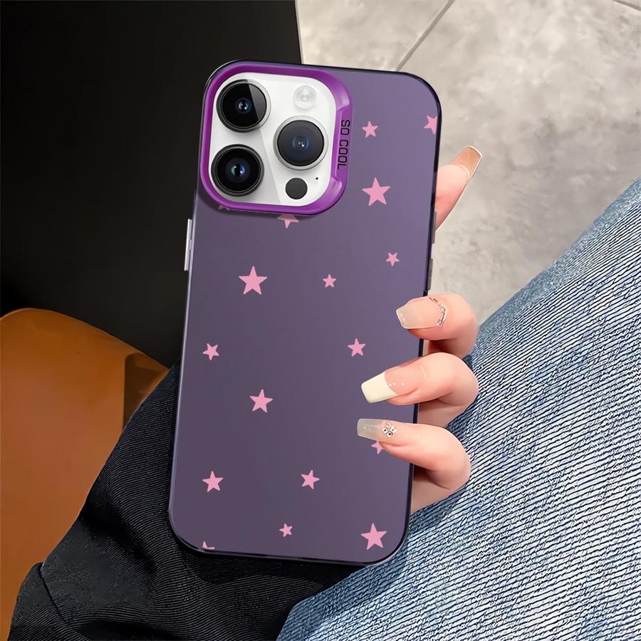 Phone Cover Case for iPhone 17 Pro Max 14 Plus 11 13 Air 12 Pro 16 15 Cute Simple Stars