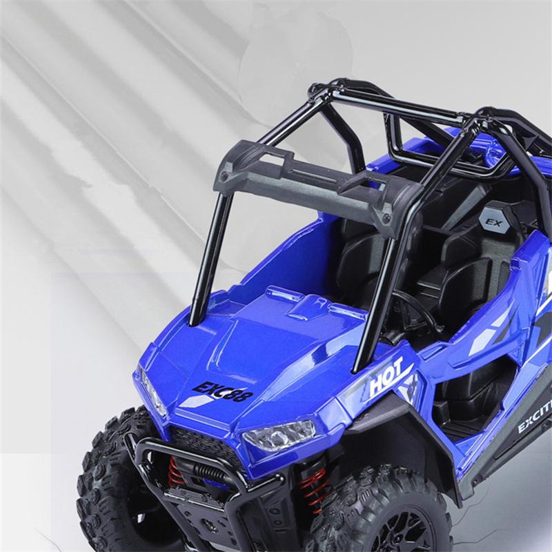 1:24 Stopowy Model Motocykla Sportowego ATV Metalowe Odlewy Model Motocykla Plażowego Terenowego Off-Road Dźwięk i Światło Zabawki dla Dzieci Prezent