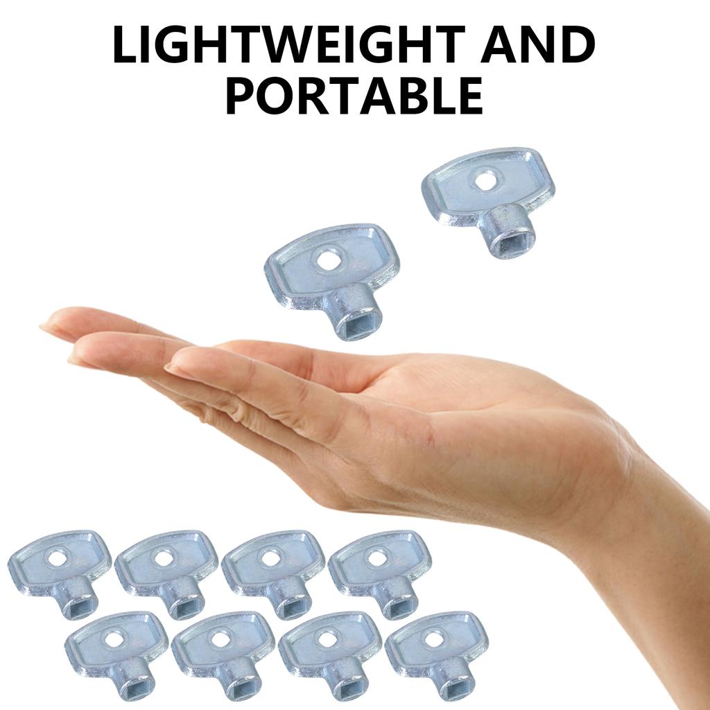 10 Stück Heizkörper Wasserhahn Sanitär Entlüftungsschlüssel Heizkörper Heizungsschlüssel Heizkörper Entlüftungsventile Schlüssel für Standard Heizungsventil