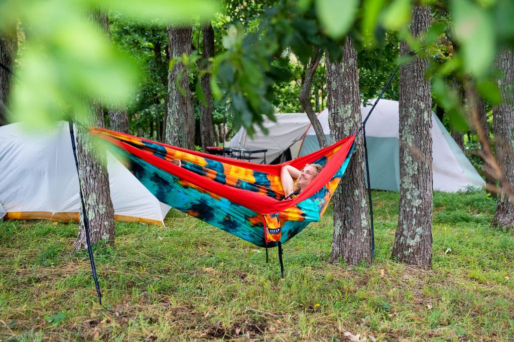 ENO Hammock Prints DoubleNest® (Tie Dye/Red)