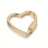 Heart Shaped Opening Buckle Metal Spring Gate Ring Keychain Dog Chain Connection Buckles Bag Lanyards Clip Hook Accessories
