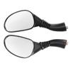 Pair Motorcycle Rear View Mirrors Reflectors Universal Replacement for GY6 150cc Mopeds Scooters