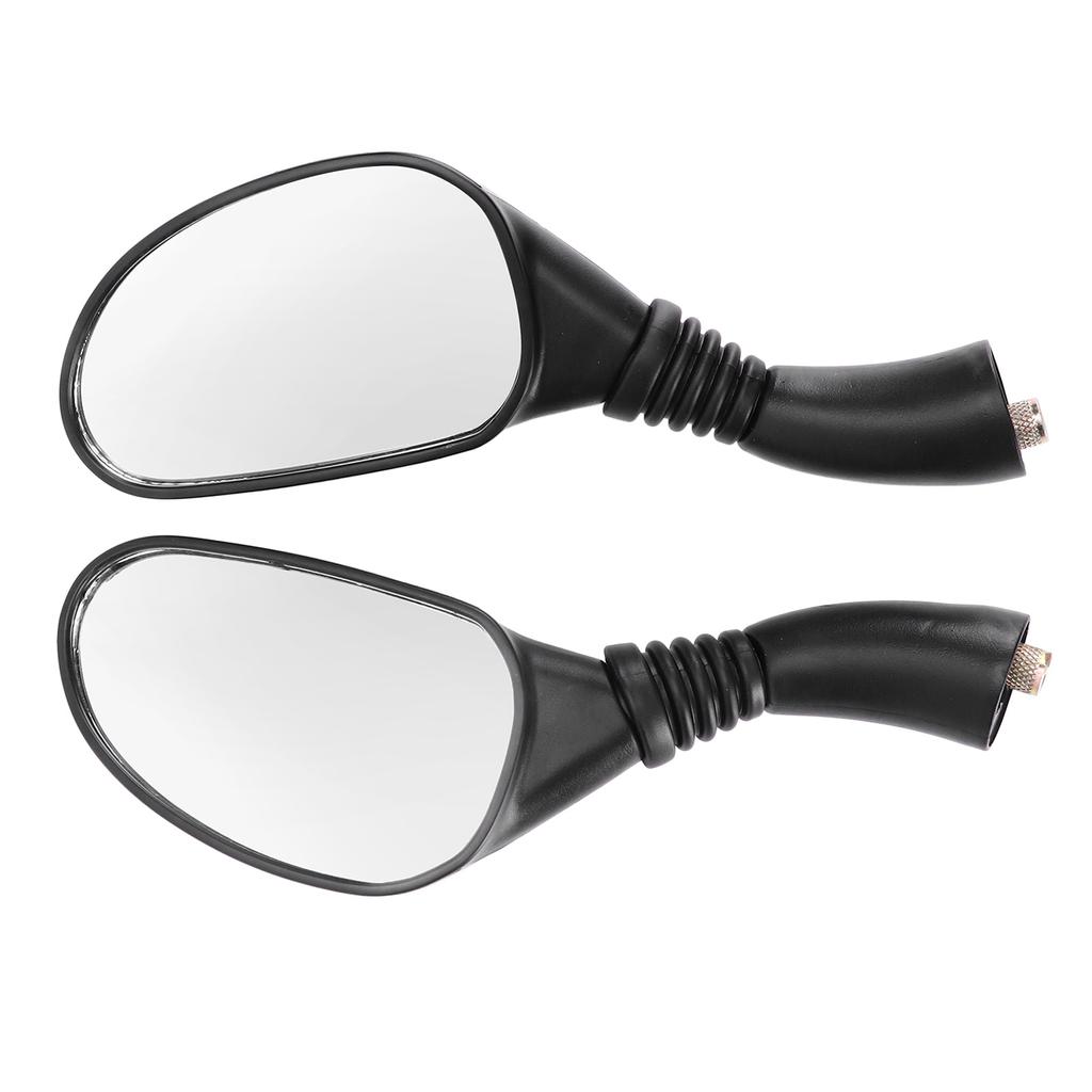 Pair Motorcycle Rear View Mirrors Reflectors Universal Replacement for GY6 150cc Mopeds Scooters