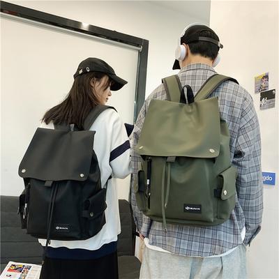 Trendy Brand Simple And Fashionable Backpack Couple Large Capacity Junior High School Student Schoolbag Foreign Style Casual Backpack