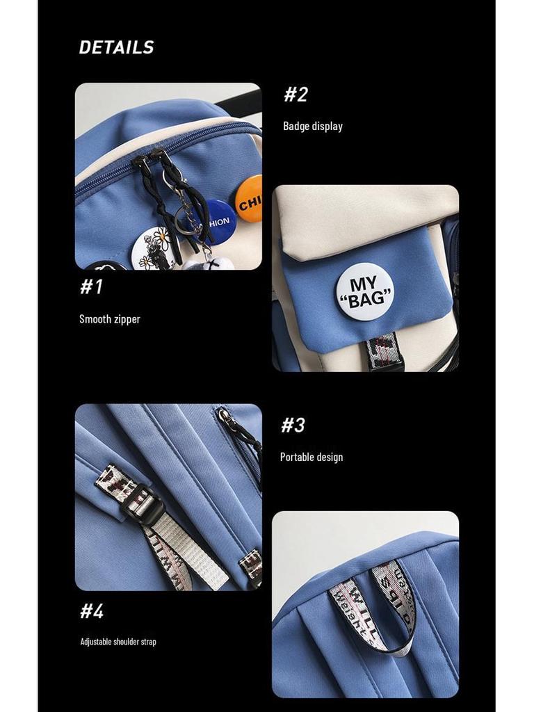Large Capacity Unisex Backpack for Students: Ideal for High School, College, and Travel