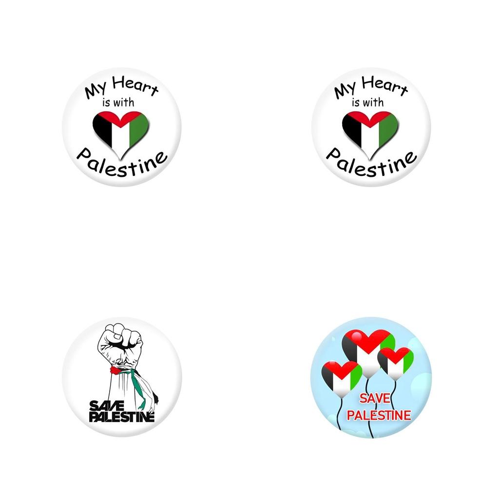 Bandera de Palestina Broche Pin de Gaza Insignia Chapada en Estaño Accesorios para Ropa Souvenir