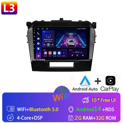 DSP 8 Core Android 13 Multimedia DVD Player For Suzuki Vitara 2017 2018 2019 2020 Autoradio GPS Navigation Car Radio Stereo