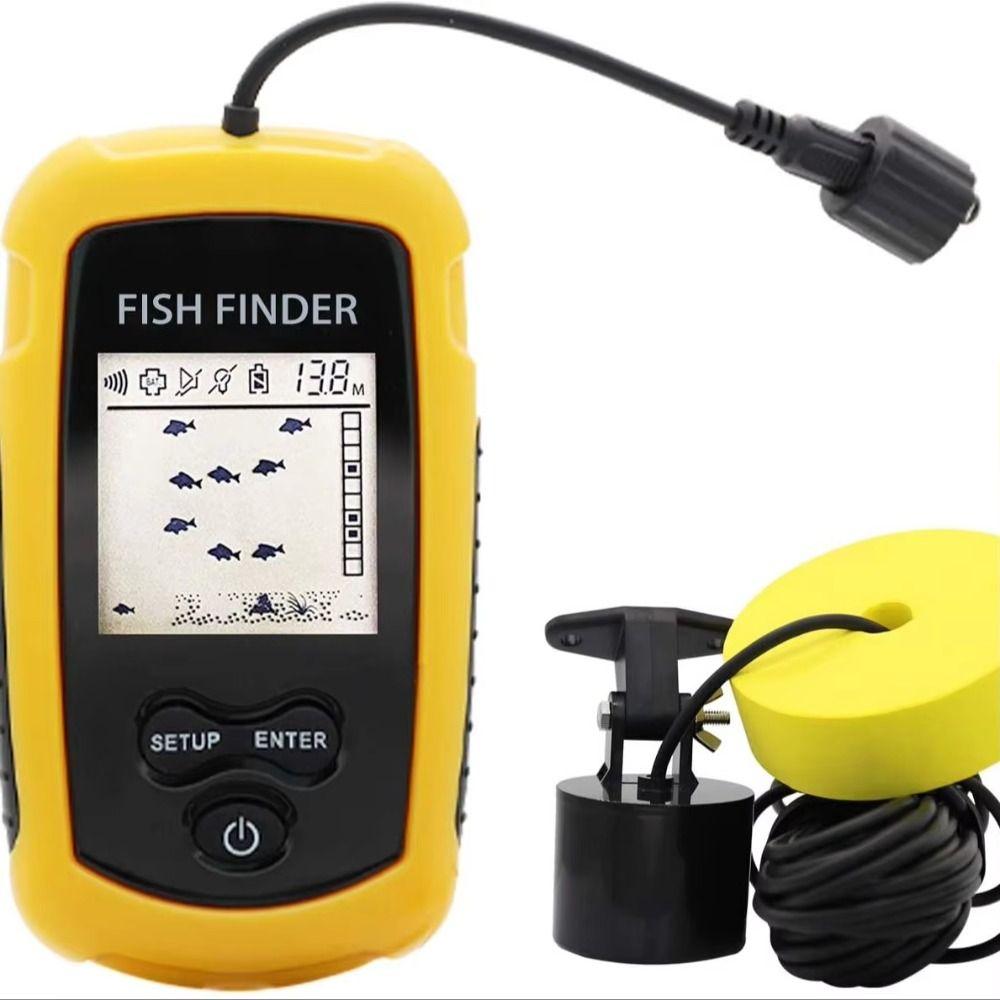 Auswerfbarer Sonar Fischfinder LCD-Bildschirm Kabelgebundener Fischfinder Alarm Tragbarer Fischfinder Wassersport Angeln