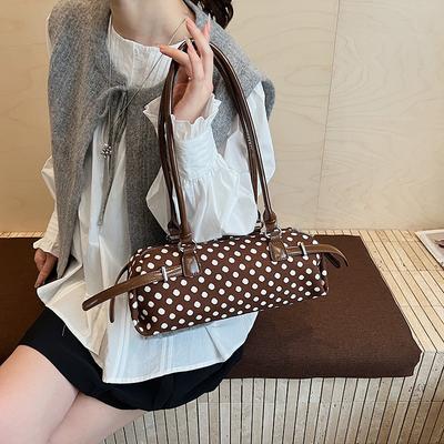 Niche Polka Dot Women's Handbag Summer New Commuter Shoulder Bag Fashion Simple Messenger Bag Bag