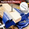 1 Pair Vise Jaw Pads Magnetic Vice Jaw Covers Protectors 4/6inch Aluminum Alloy  Vice Jaw for Clamping Woodworking Metal Plastic