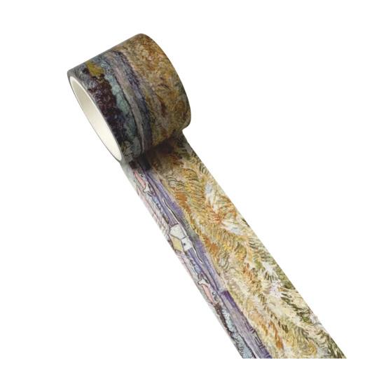 Scrapbooking Washi Tape Tape, Oil Painting Decorative Masking Artist Patterns Adhesive Flowing Pattern for DIY Crafts, Junk Journal, Gift Wrapping,