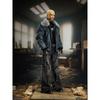 BeatStreet Design Oscuros Calle Principal Super Industria Pesada Deconstruidos Bolsillos Múltiples Costuras Pliegues Pinzados Pantalones Vaqueros Bootcut
