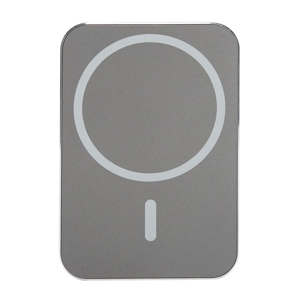 15W Square Magnetic Suction Wireless Charger Car Mobile Phone Holder Fast ChargingGrey