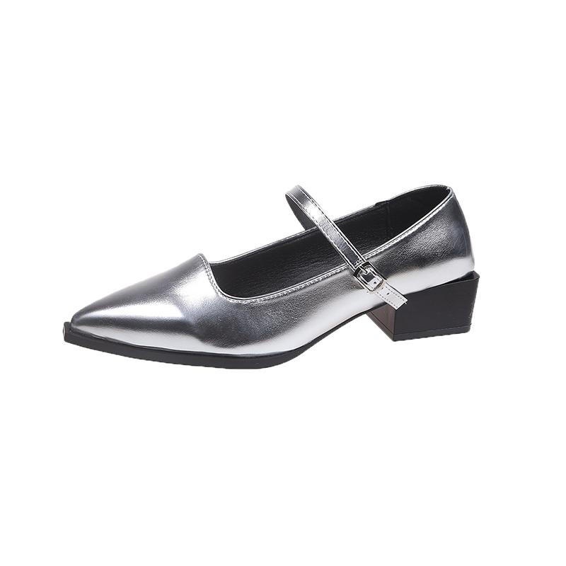 

Модные женские туфли на плоской подошве Весенние новые с острым носком с мелким вырезом на мягкой подошве Противоскользящие износостойкие одинарные туфли 35