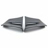 Pair Matte Black Motorcycle Winglet Spoiler Wing Side Fairing Spoiler Decor Trim