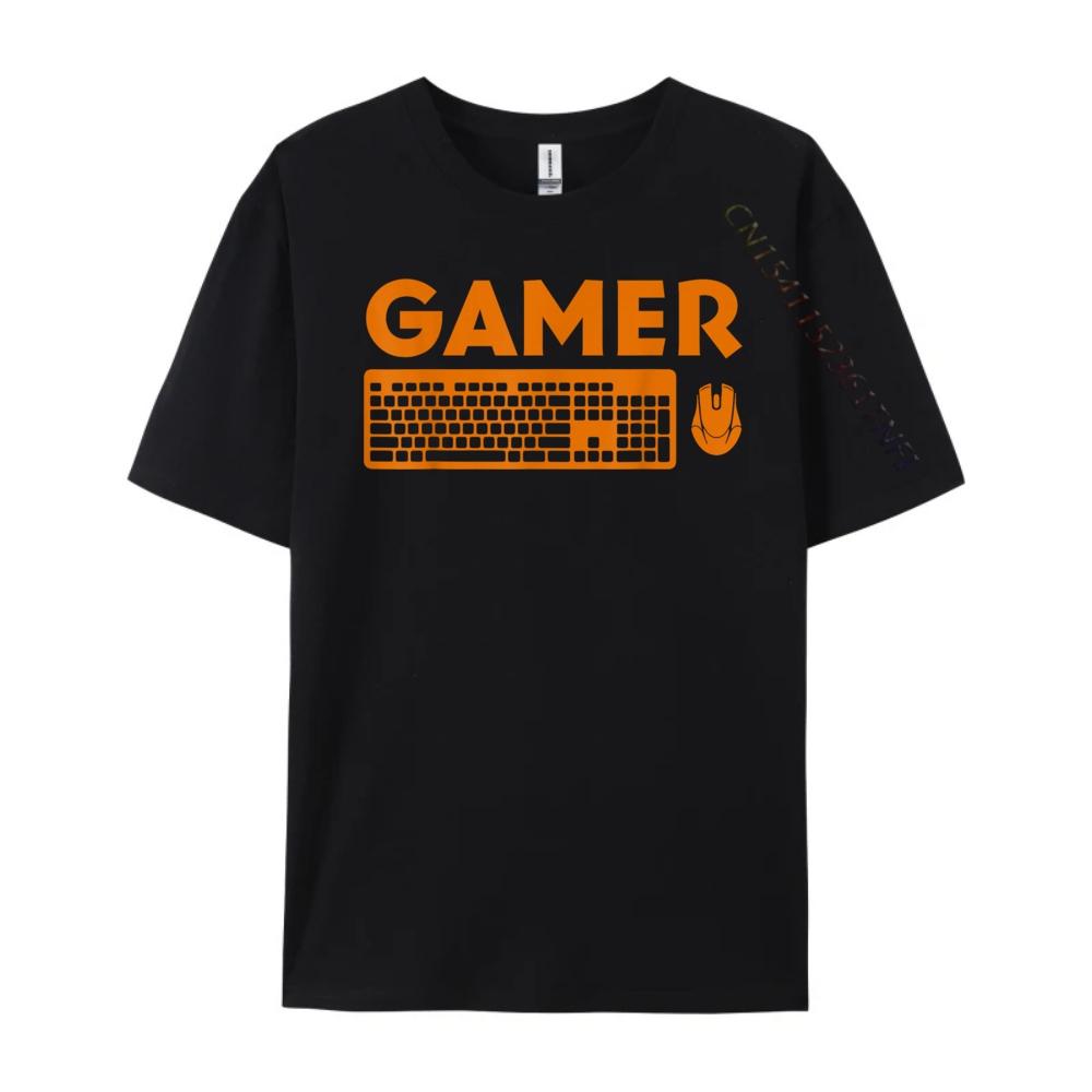Funny Pc Gamer Keyboard Video Computer Gaming Lovers Outfit Men Graphic Tees Luxury Brand Outdoor Oversize T-shirt