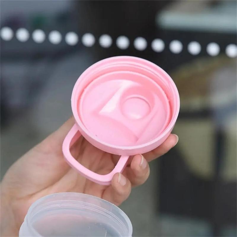 300ml Water Bottle Leak Proof Sports Plastic Bottles Portable Fitness Shaker Cup Handheld Outdoor Water Cup Milk Shake Mixing Cup