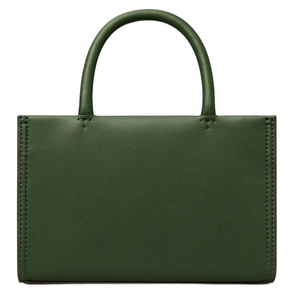 Tory Burch Ella Bio Magnetic Snap Adjustable Detachable Shoulder Strap Tote Bag Shopping Bag Crossbody Handbag Mini Women Tote Basil-Green 145613-312