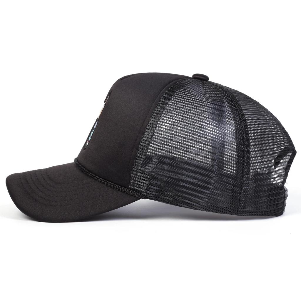 Unisex Cute Kangaroo Embroidery Baseball Net Caps Outdoor Adjustable Spring and Summer Casual Sunscreen Hat
