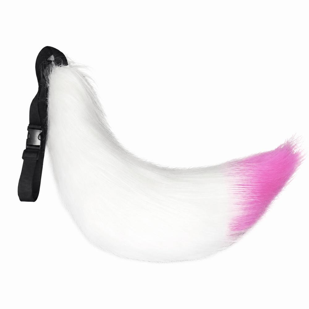 Fluffy Faux Fur Plush Cosplay Tail Belt Adjustable Wolf Tail Furry Cosplay Tail Handmade Big Plush Fox Tail Cosplay