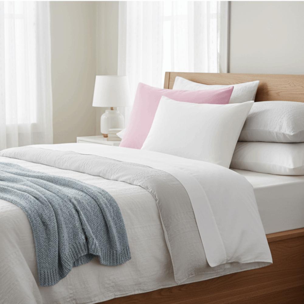 2Pcs Microfiber Solid Color Children's Pillowcases Skin-friendly Washable Sleeping Pillow Cover Anti Static Soft