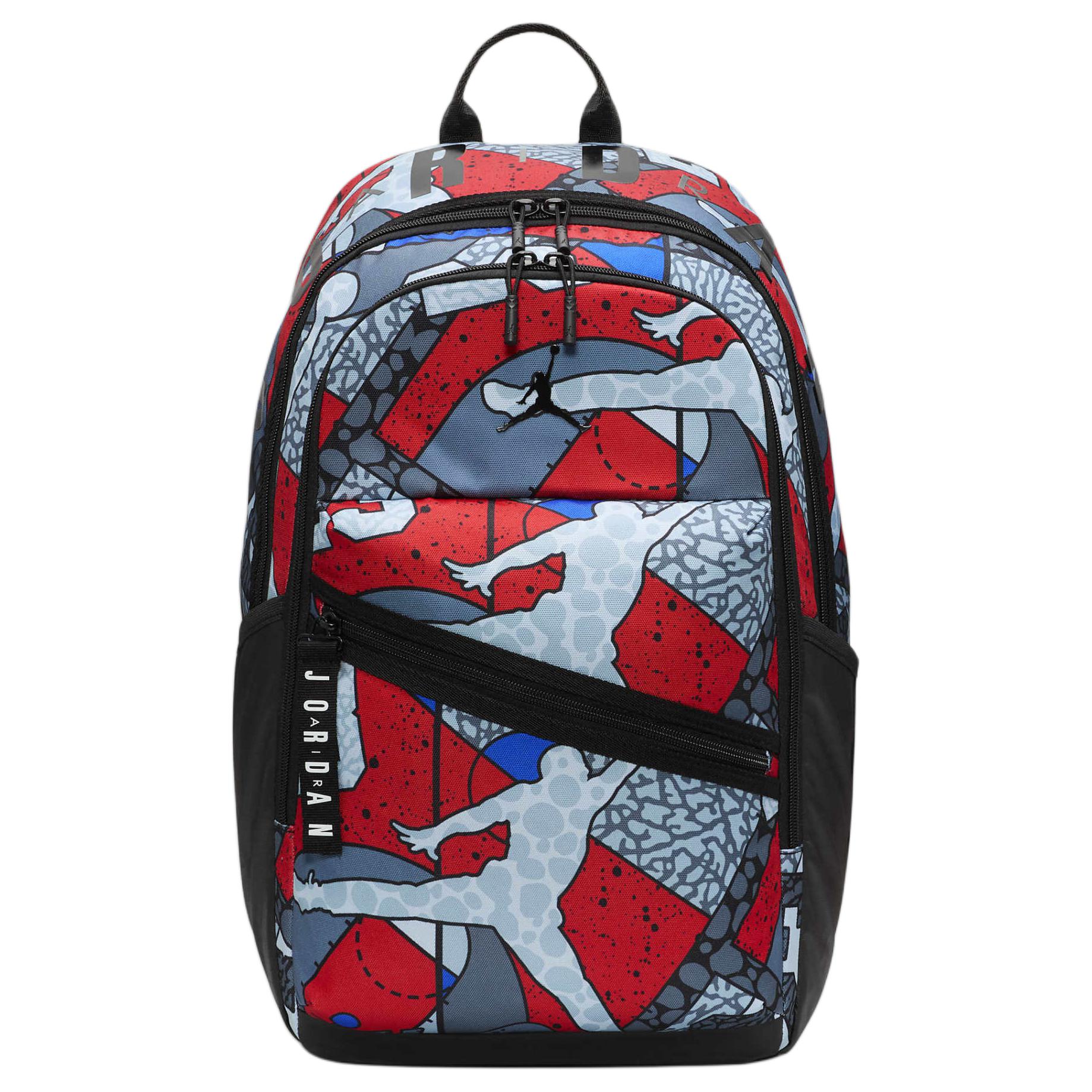 

Новый рюкзак Jordan из полиэстера Унисекс Синий & Красный & Черный HJ3266-900 33.0*17.8*49.5CM