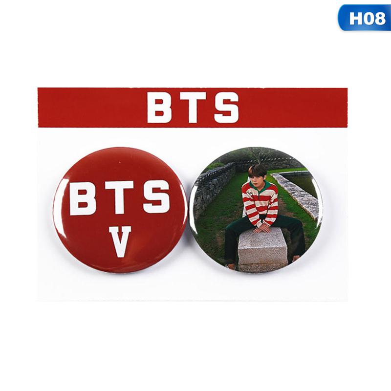 Okrągły znaczek na zdjęcie BTS, okrągły plecak na ubrania