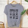 Unisexs Airplane Graphic TShirt Things I Do In My Spare Time 2026 Fashion Hip Hop Streetwear Casual Short Sleeve Tee ST01