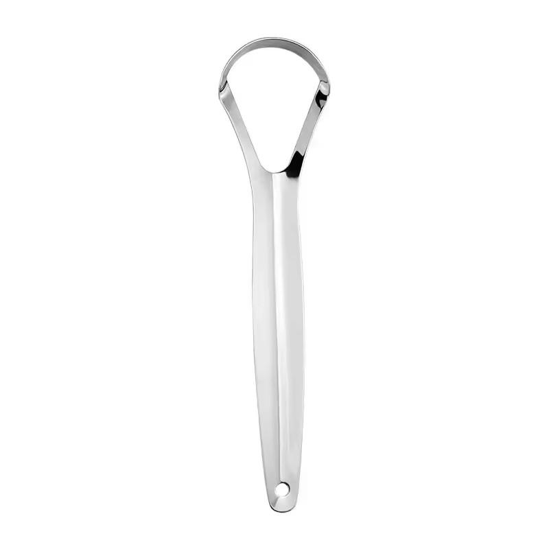 

Durable And Safe Clean Tongue Scraper Tongue Remover Halitosis Tongue Coating Oral Care Tongue Scraping Brush Stainless Steel Oral Cleaner Tools