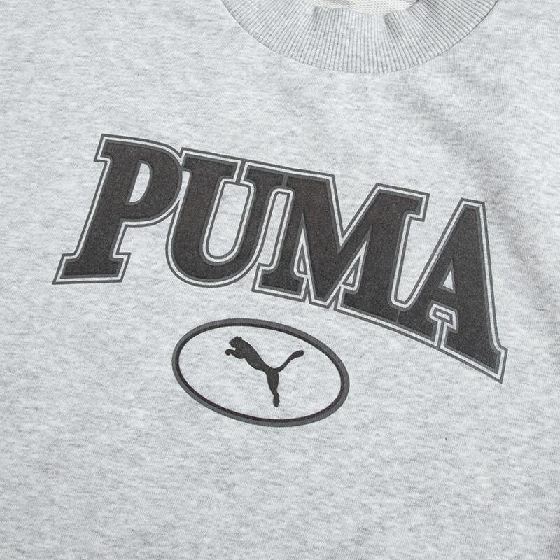 Puma Letter Print Sports Casual Pullover Sweatshirt Women Sweatshirt Gray 623597-04