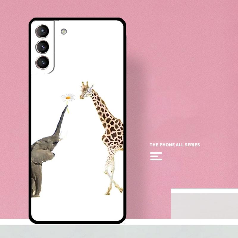 Cute Cartoon Giraffe Phone Case For Samsung Galaxy S26 S23 Ultra S20 S21 S22 S24 S25 Plus S10 S25 FE Cover Coque