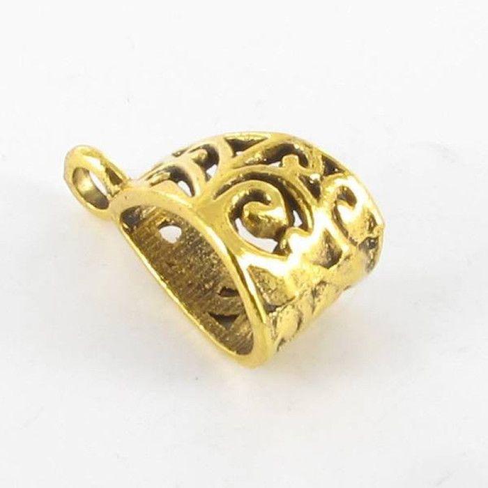 Filigree Metal Bail 20mm Gold